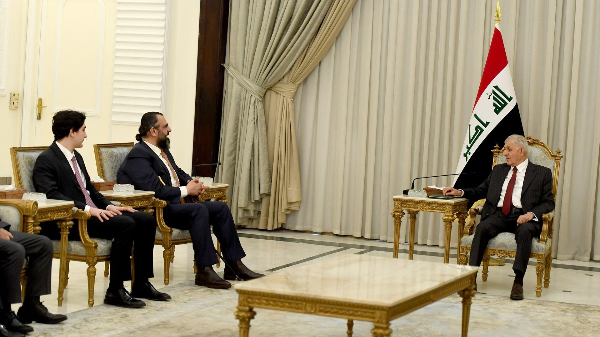 سەرۆک کۆمار پێشوازی لە سەرۆکی تەریقەتی قادری کەسنەزانی دەکات