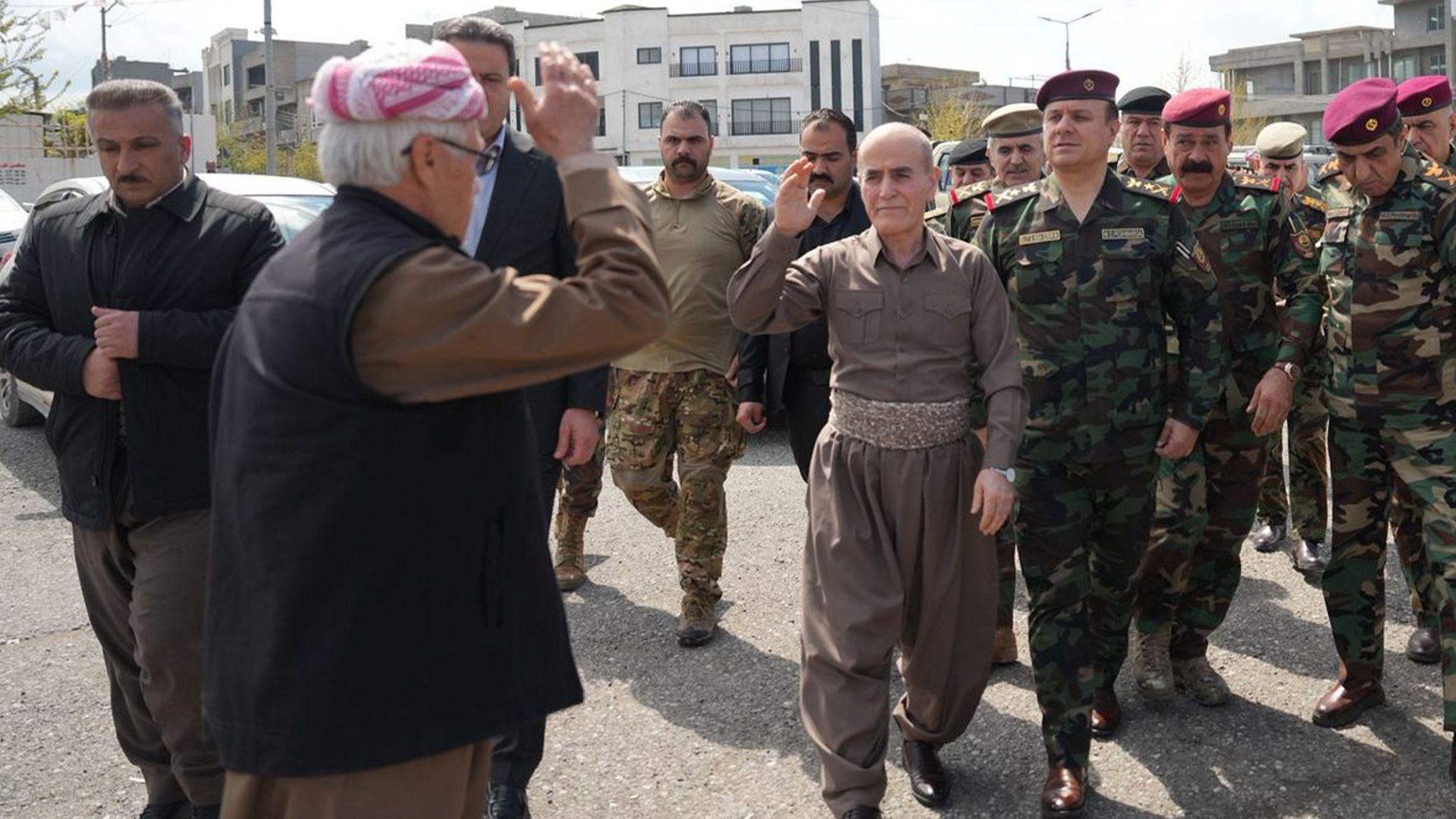 وەزیری پێشمەرگە بەشداری لە پرسەی شەهیدان وەیسی ئاخر سەعید و موسا ئەنوەر رەسوڵ و هاوژینەکەی کرد