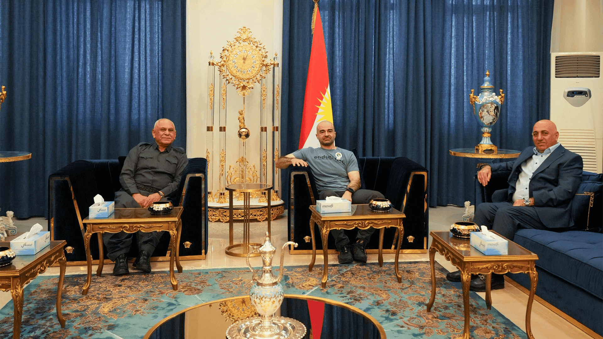 سەرۆکی یەکێتی سەردانی شێخ جەعفەر شێخ مستەفای کرد