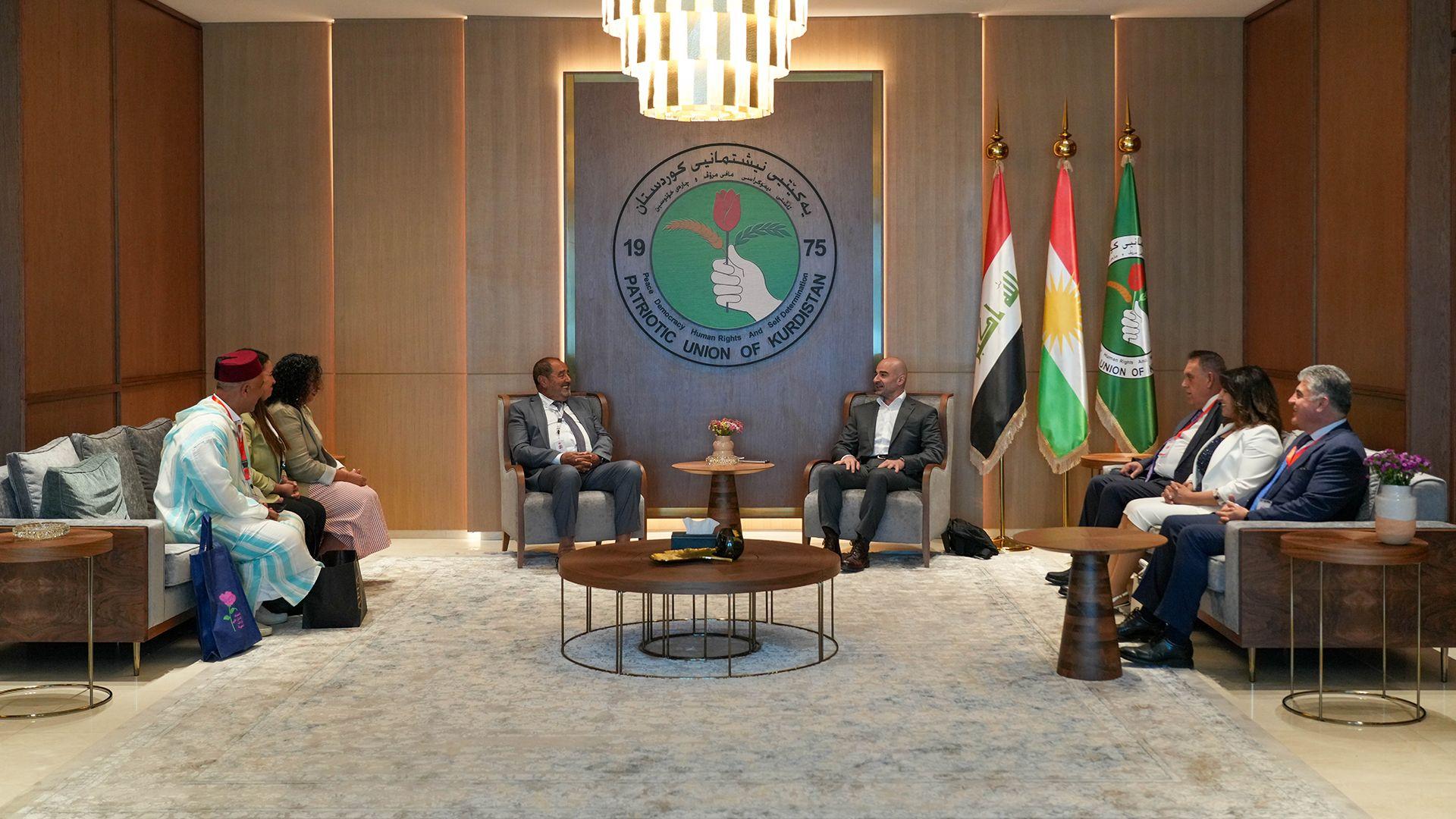 بافڵ تاڵەبانی و سکرتێری گشتی سۆسیال دیموکراتی مەغریب کۆبوونەوە