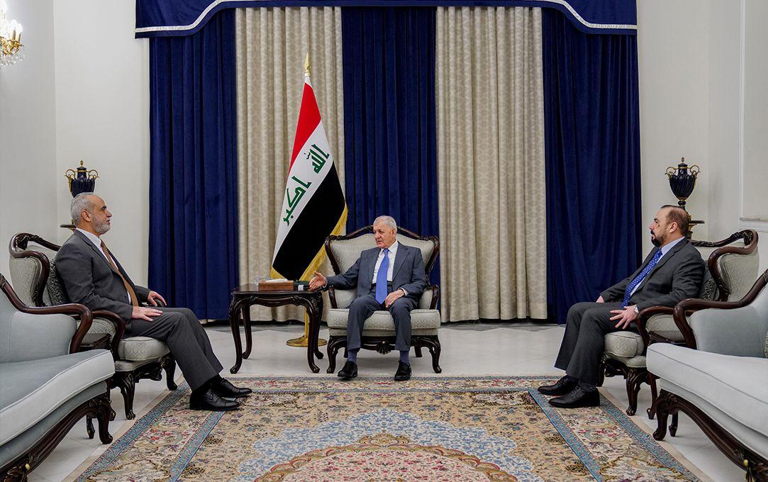 سەرۆک کۆمار پێشوازی لەجێگری سەرۆکی پەرلەمانی عەرەبی کرد