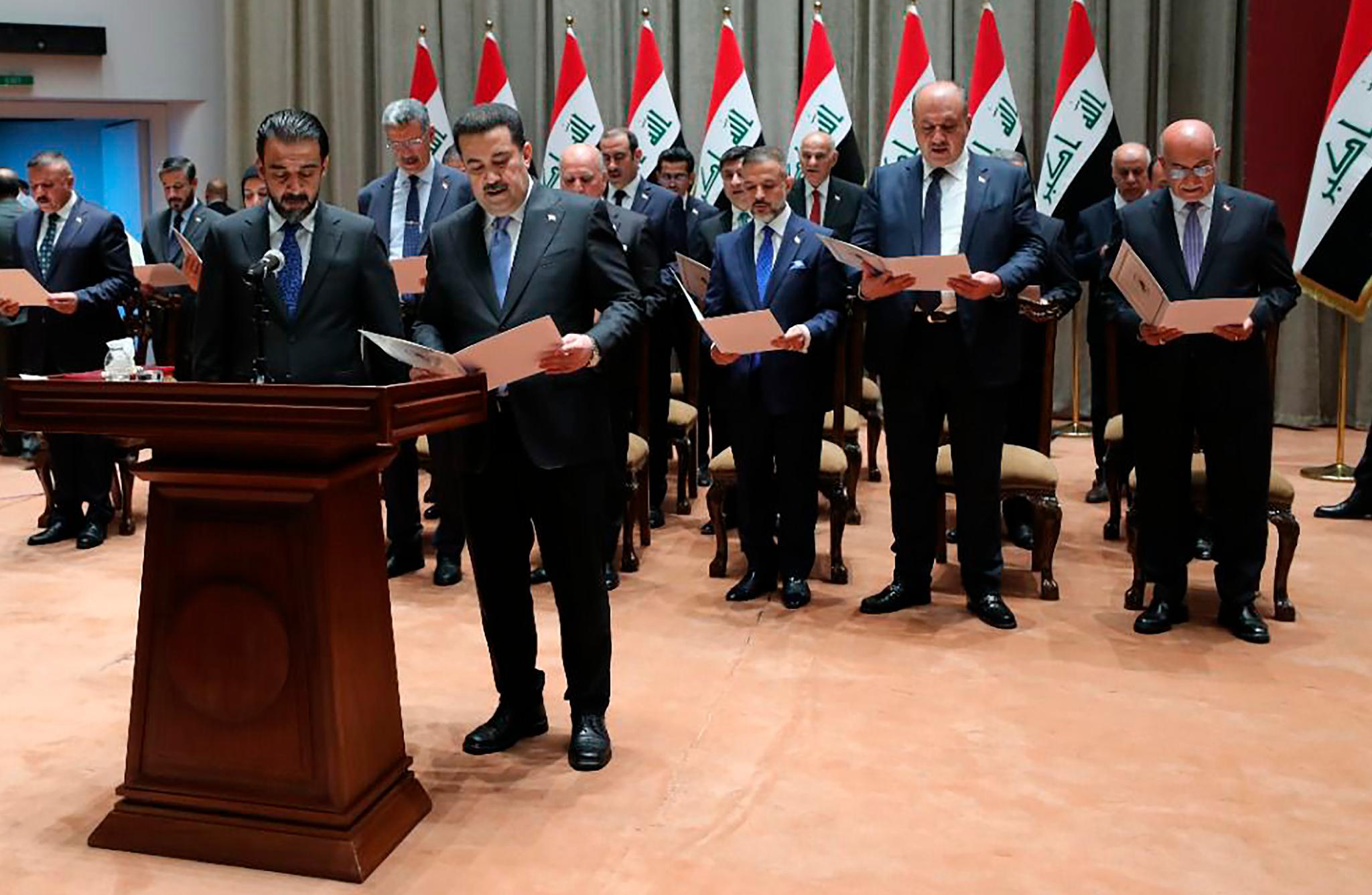 Half of Iraq's federal budget is spent on state employees 