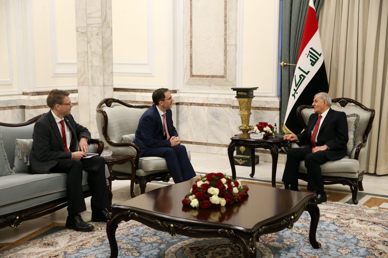 سەرۆک کۆمار پێشوازی دەکات لە باڵیۆزی بەریتانیا لە عێراق