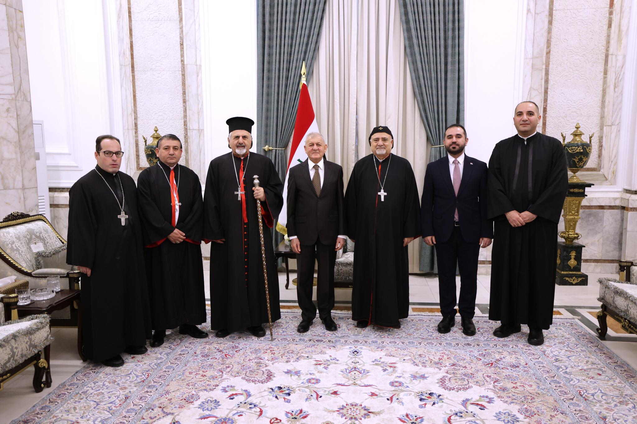 رئيس الجمهورية يستقبل بطريرك السريان الكاثوليك الأنطاكي في العالم
