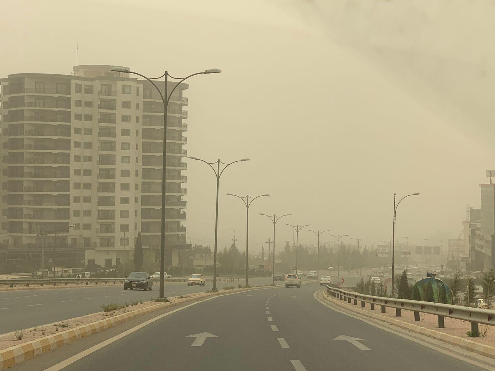 Kurdistan region covered in dust storms for days
