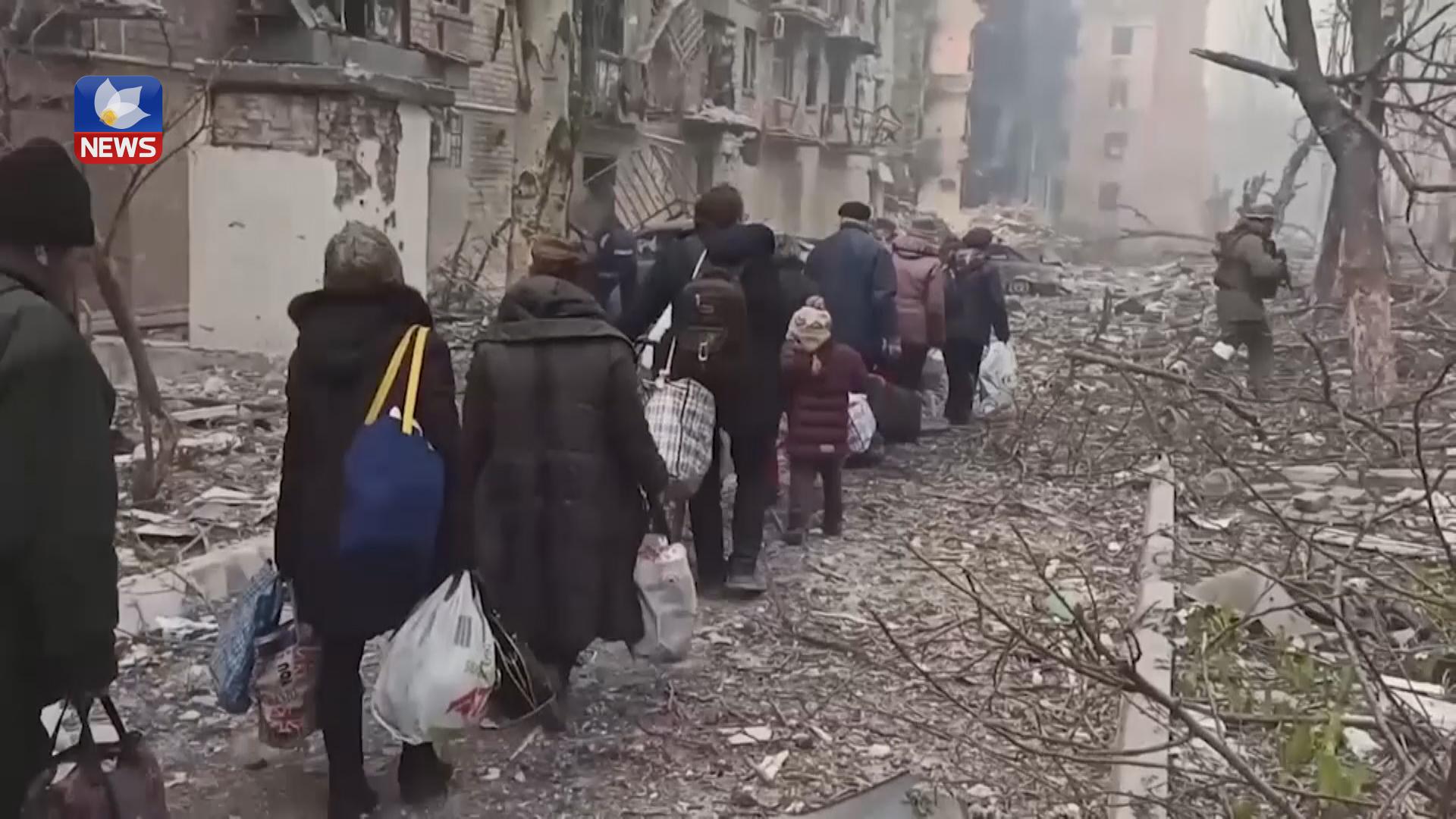 نزیکەی ٩٠%ی شاری ماریۆپوڵ وێرانکراوە