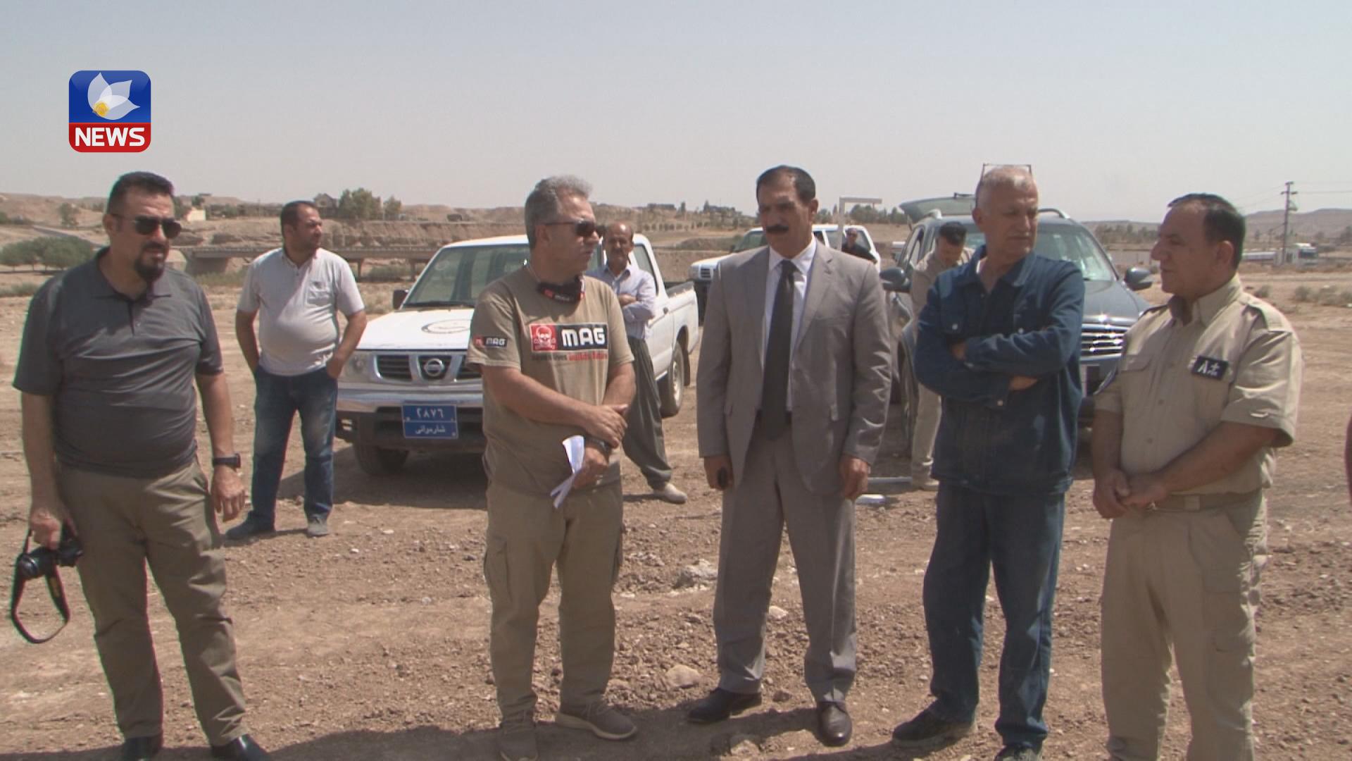 لە قادرکەرەم زەویەک بە ڕووبەری ١٣٤ ھەزار مەتر دووجا لە مین پاککرایەوە