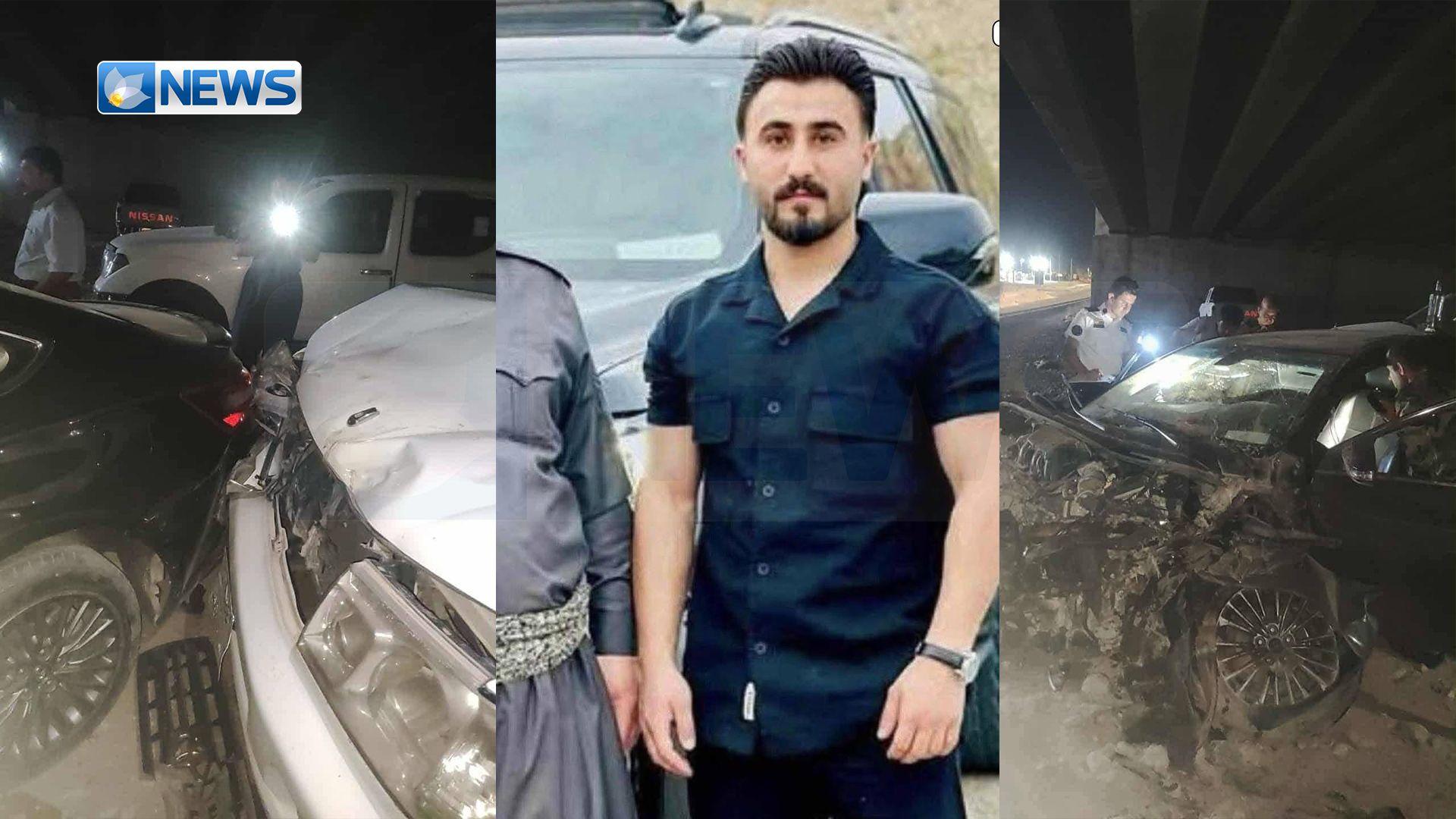 لە روداوێکی هاتوچۆدا گەنجێکی تەمەن 21 ساڵ گیانی لەدەستدا