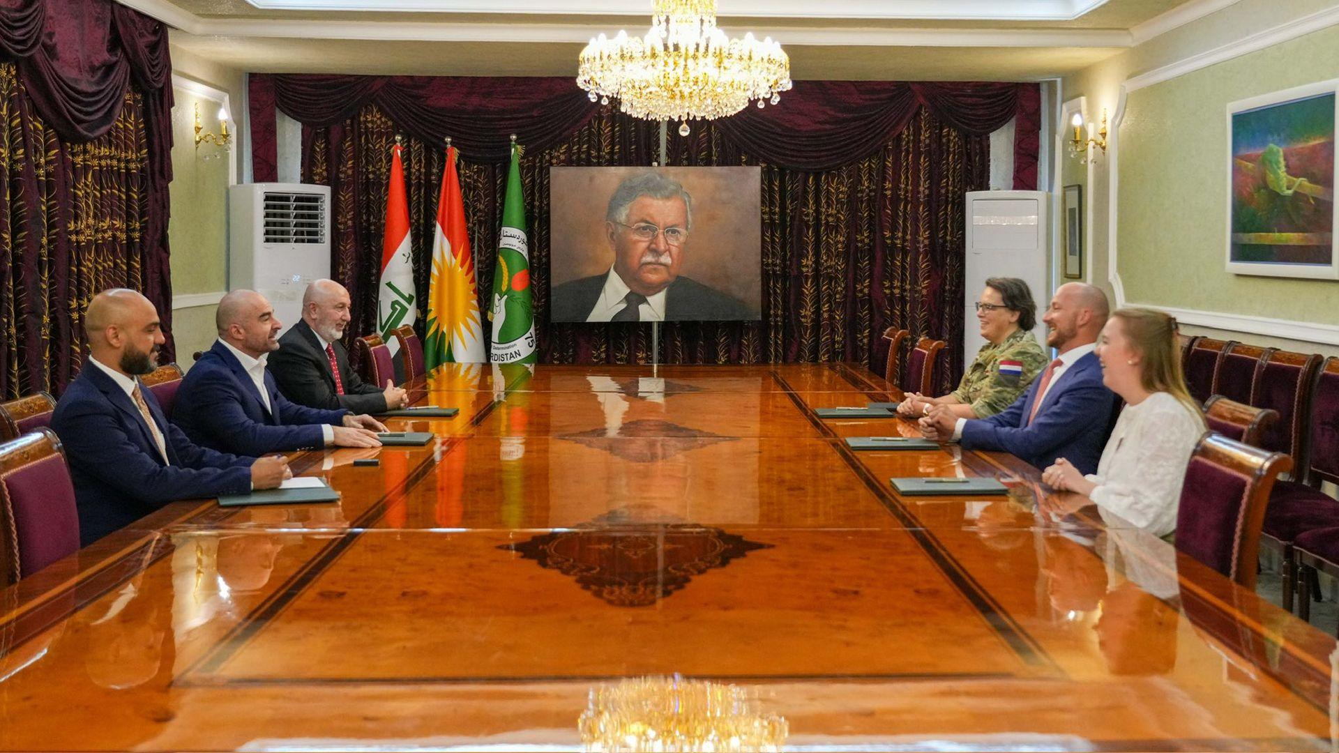 سەرۆکی یەکێتی و کونسوڵی گشتیی هۆڵەندا لە هەرێم کۆبوونەوە