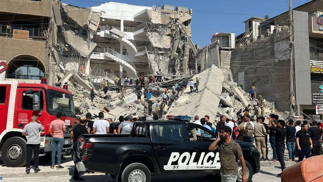 باڵەخانەیەكی چوار نهۆمی لە بەغداد هەرەسی هێنا