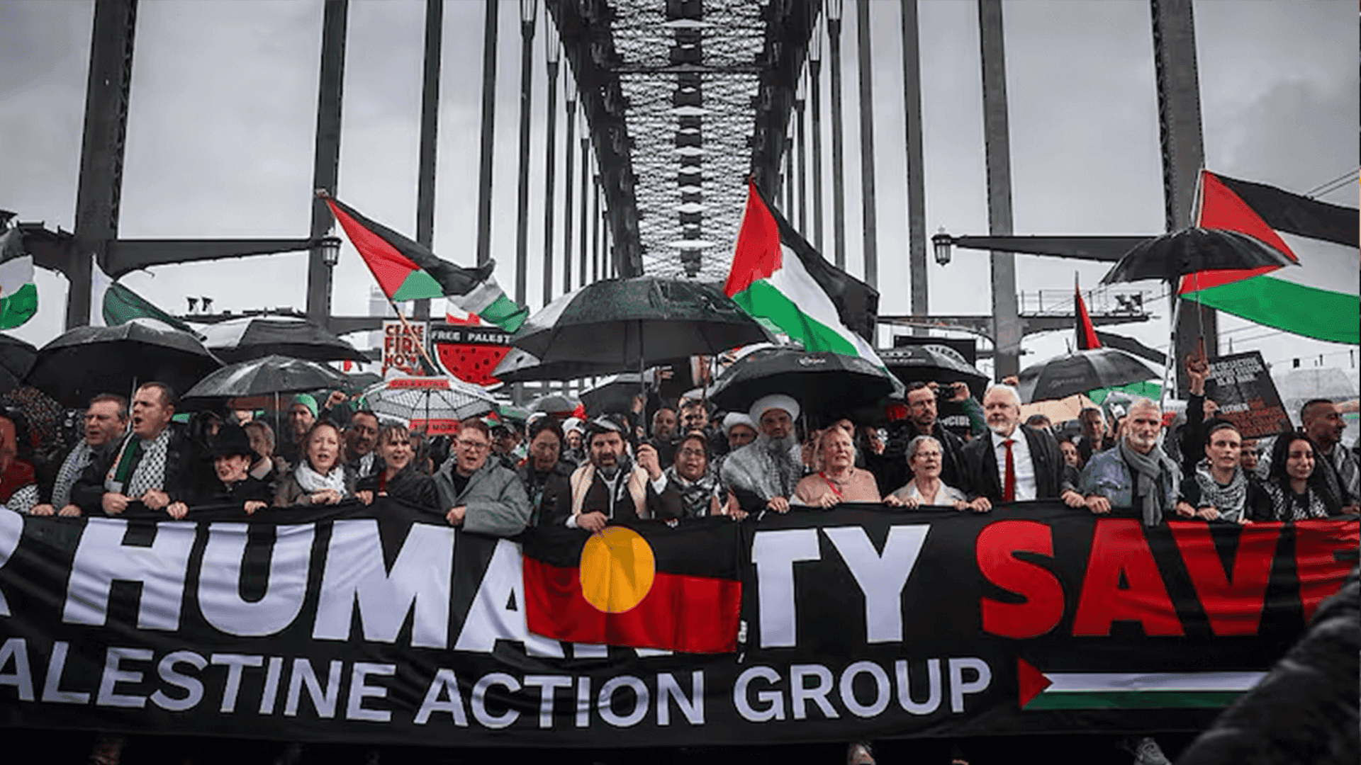 لە شاری سیدنی ئوسترالیا خۆپیشاندانێكی بەرفروان بۆ پشتیوانی لە غەززە بەڕێوەچوو