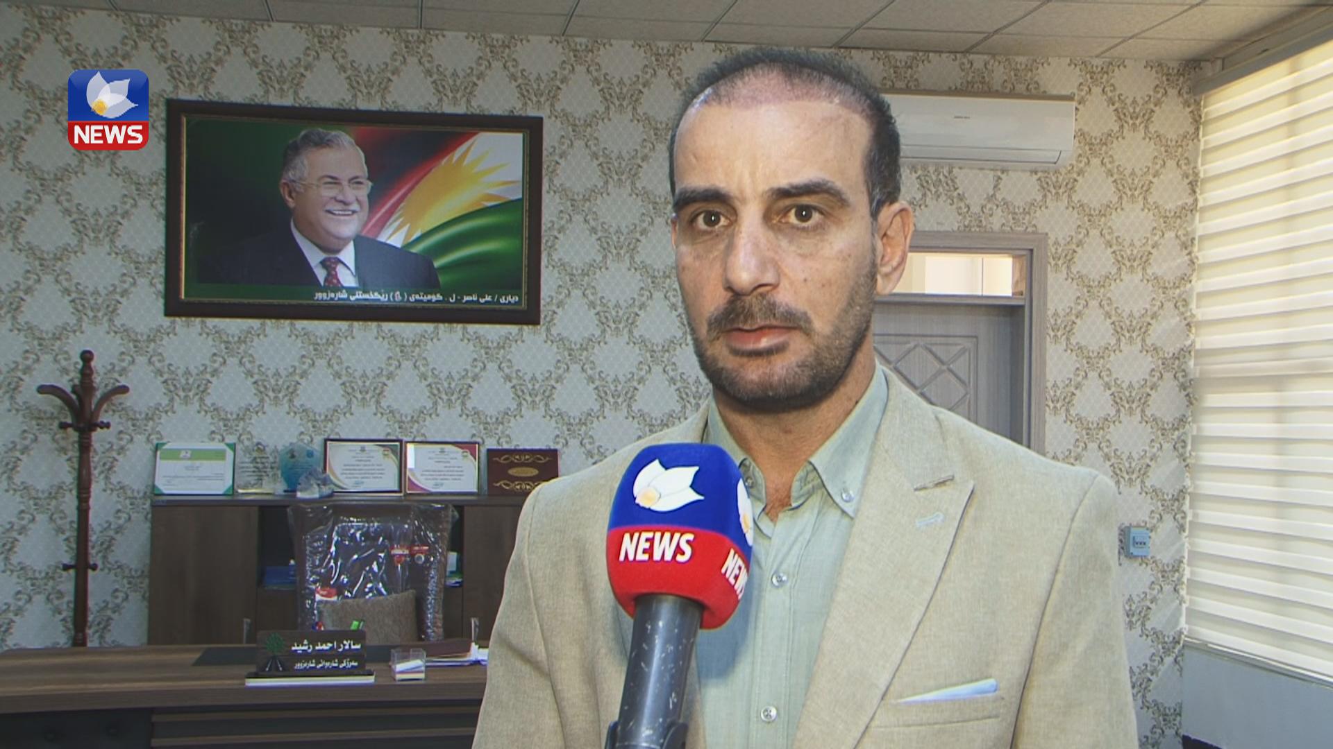 پڕۆژەیەكی ڕووناككردنەوە و بەرفراوانكردنی شەقامێكی سەرەكی لە قەزای شارەزوور ئەنجام دەدرێت