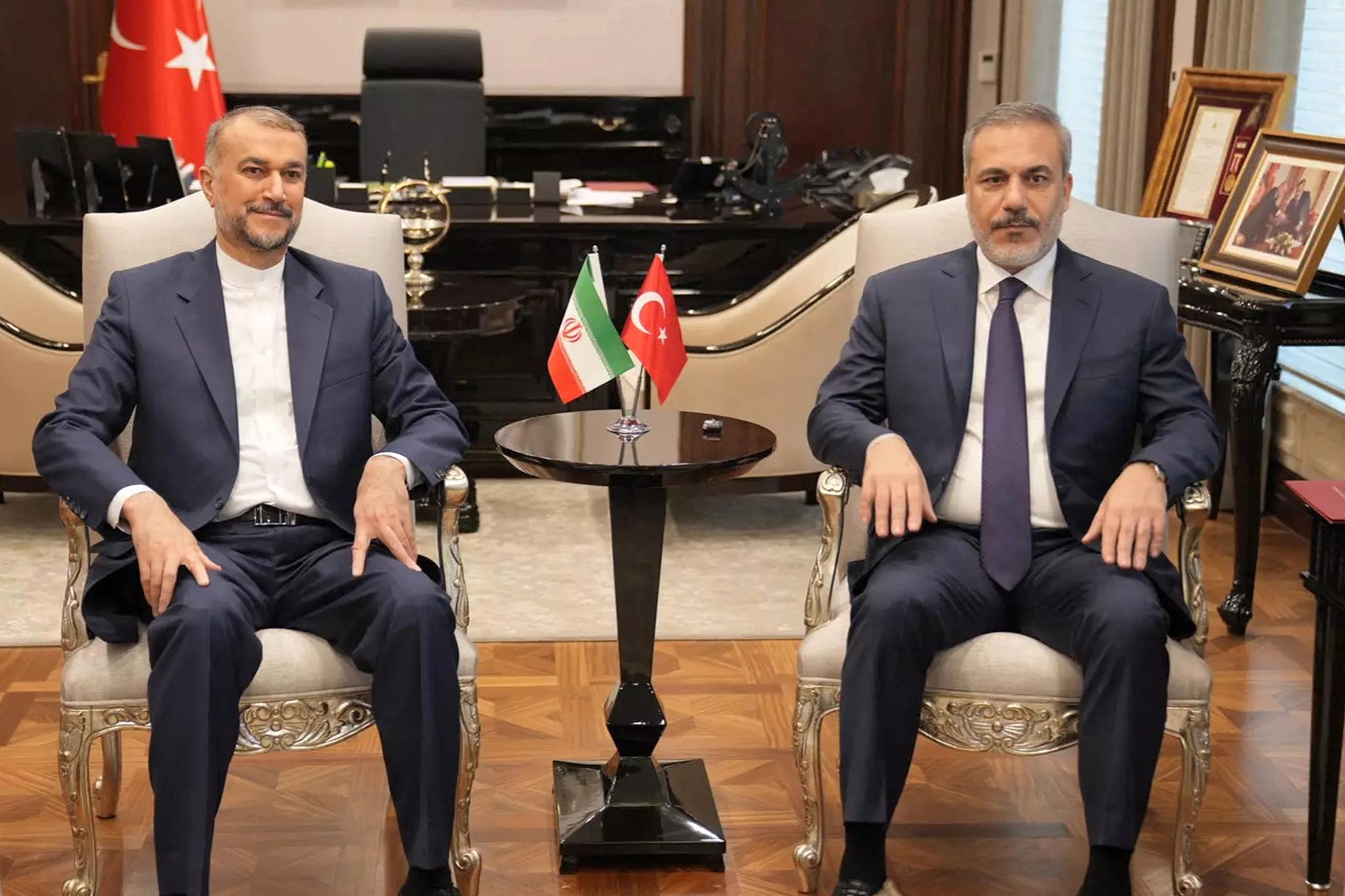 وەزیرانی دەرەوەی تورکیا و ئێران لە ئەنقەرە کۆبوونەوە