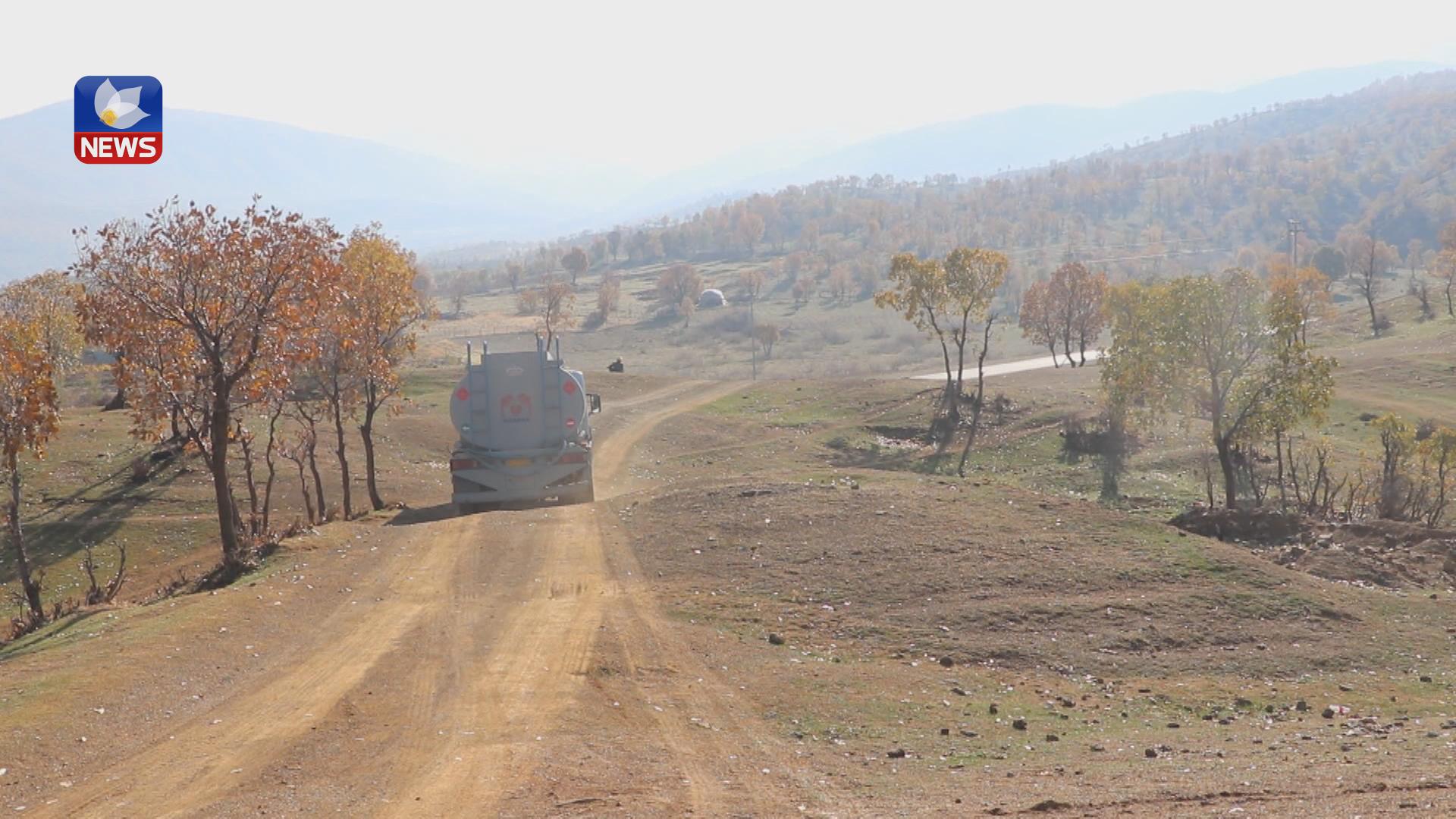 تا ئێستاش لە سنوری برادۆست ئاو بە تانکەر دەگاتە گوندەکان