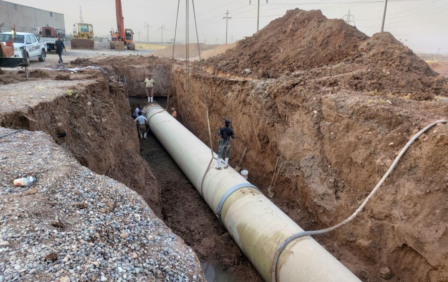 دوای ٢٤ جار شکان بۆریی ئاوی ئیفراز سێی ھەولێر دەگۆڕدرێت