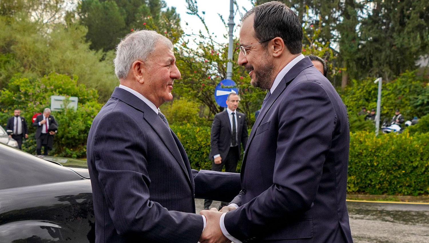 سەرۆک کۆماری عێراق لە پایتەختی قوبرس بە رێوڕەسمێکی رەسمی پێشوازی لێکرا