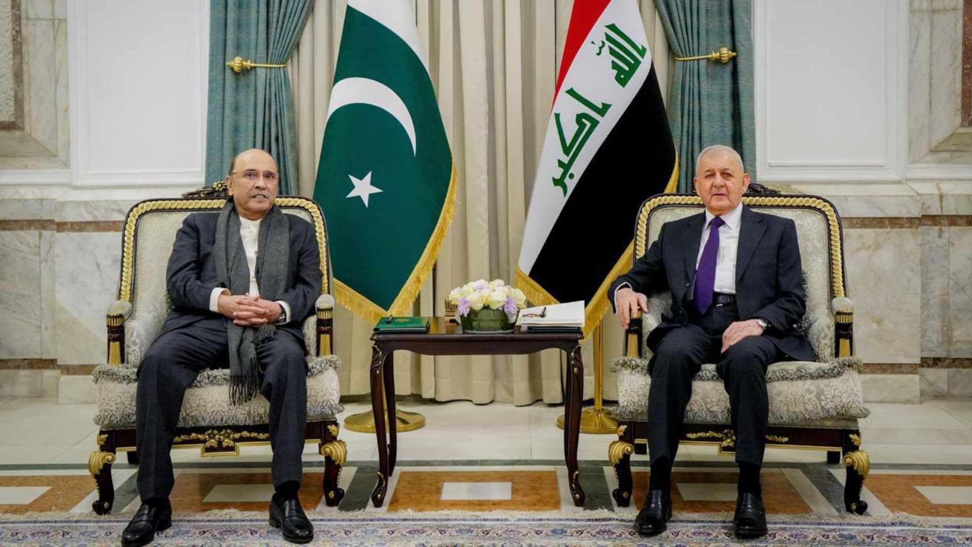 رئيس الجمهورية يجري مباحثات ثنائية وموسعة مع نظيره الباكستاني