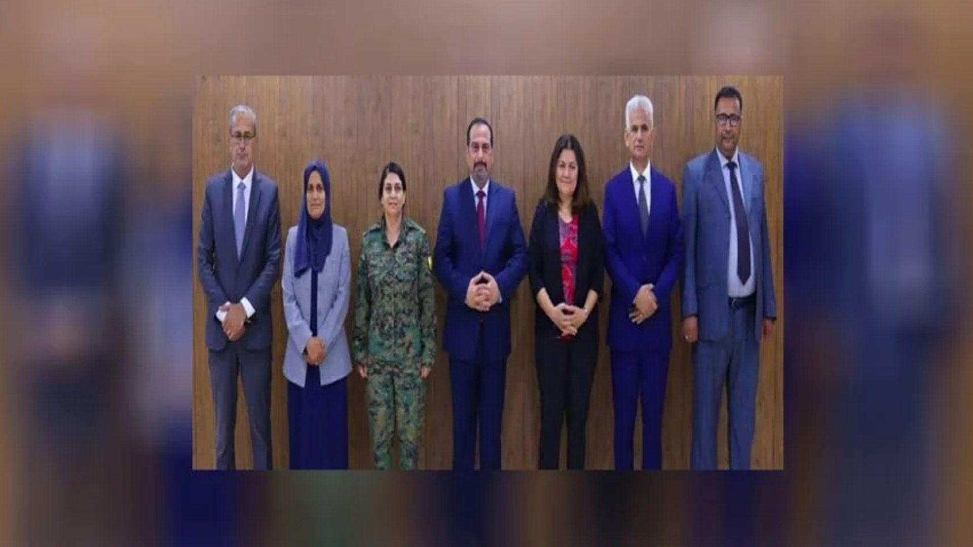 وەفدێکی ئیدارەی خۆسەر گەیشتە دیمەشق بۆ جێبەجێکردنی رێکەوتنی 10ـی ئازار