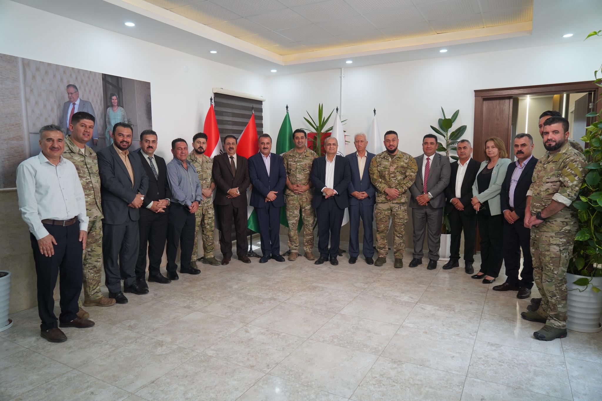 بەڕێوەبەری گشتیی دژەتیرۆ پێشوازی لە لێپرسراوی مەڵبەندی یەک دەکات