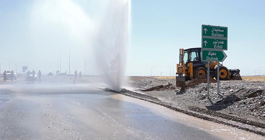 جارێکی تر بەشێک لە گەڕەکەکانی ھەولێر بێ ئاو دەبن 