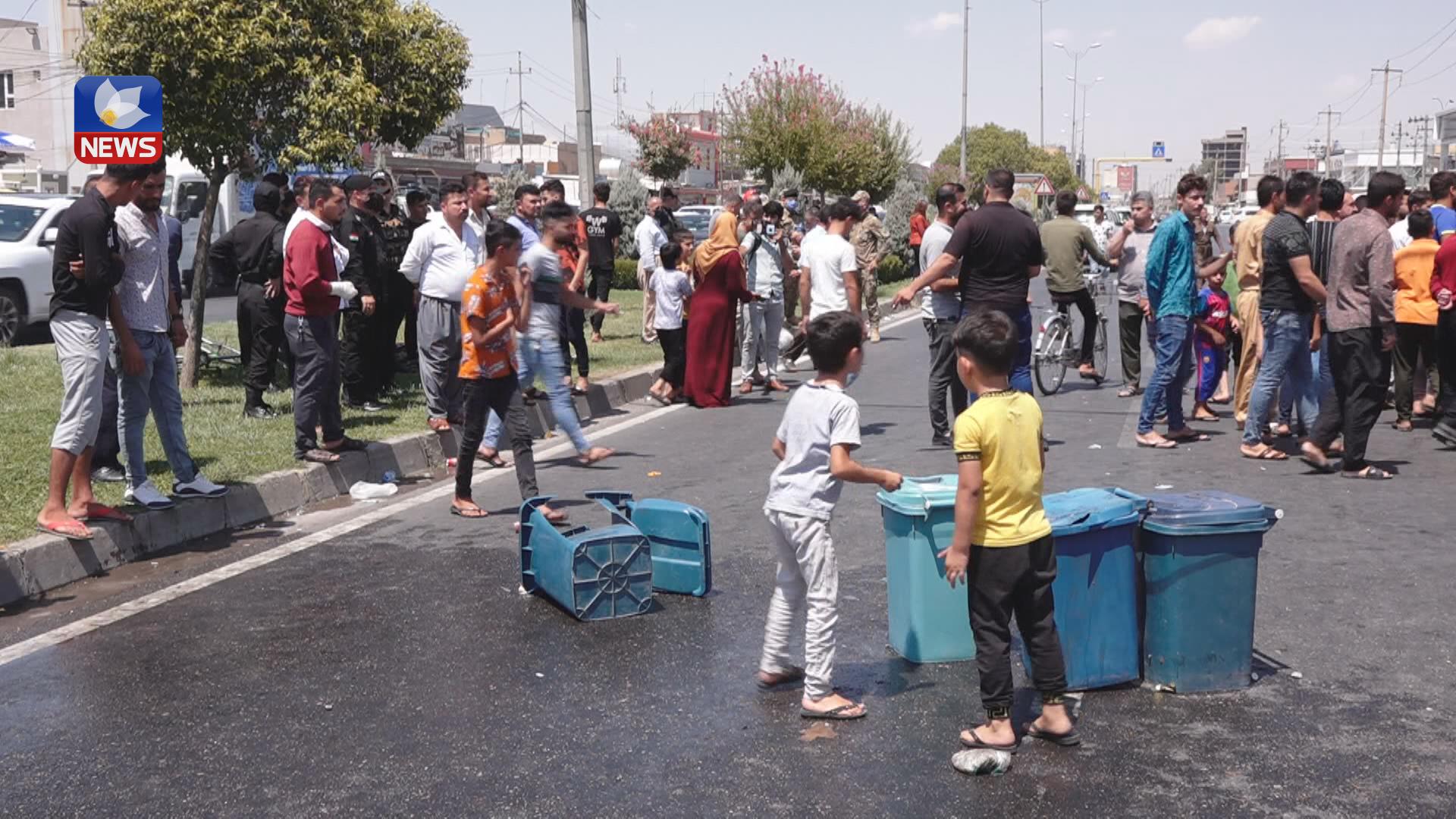 بەھۆی نەبوونی ئاو دانیشتووانی گەڕەکی باداوەی ھەولێر گردبوونەوە