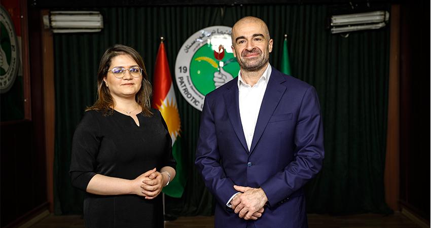 شادی نەوزاد پەیوەندی بەیەکێتی نیشتیمانی کوردستانەوە دەکات