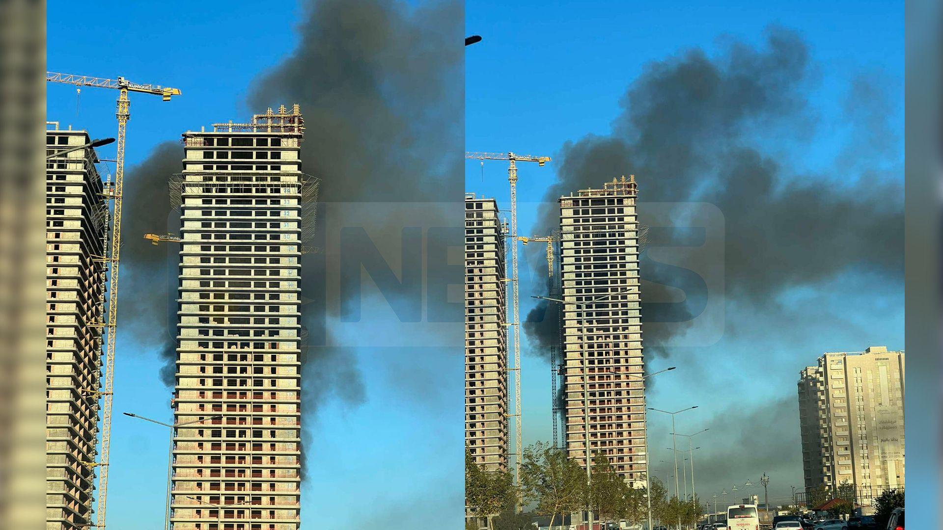 ئاگر لە پڕۆژەیەکی نیشتەجێبوون لە هەولێر کەوتەوە