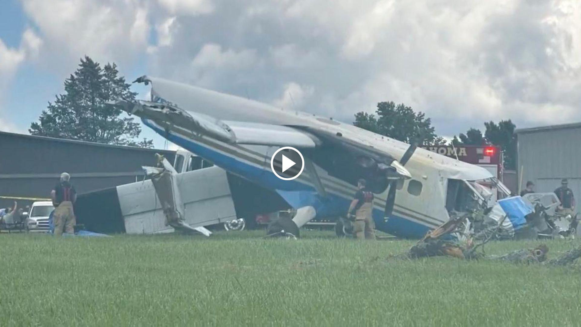 ڤیدیۆ.. فڕۆكەیەك بە 20 سەرنشینەوە لە ویلایەتی تێنسی لە ئەمریكا كەوتە خوارەوە