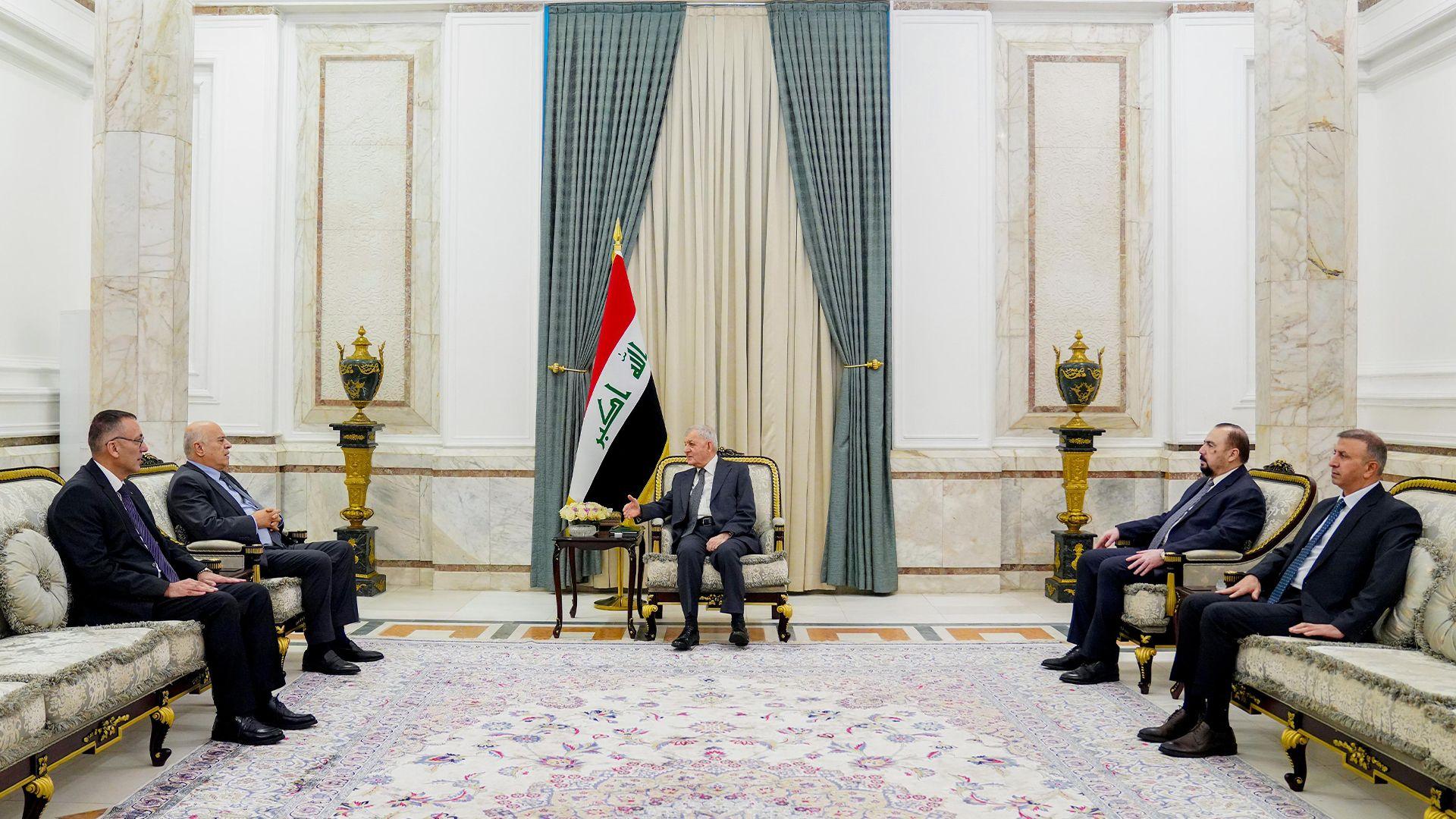 سەرۆک کۆماری عیراق لەگەڵ سکرتێری ناوەندی بزوتنەوەی فەتح کۆبووەوە