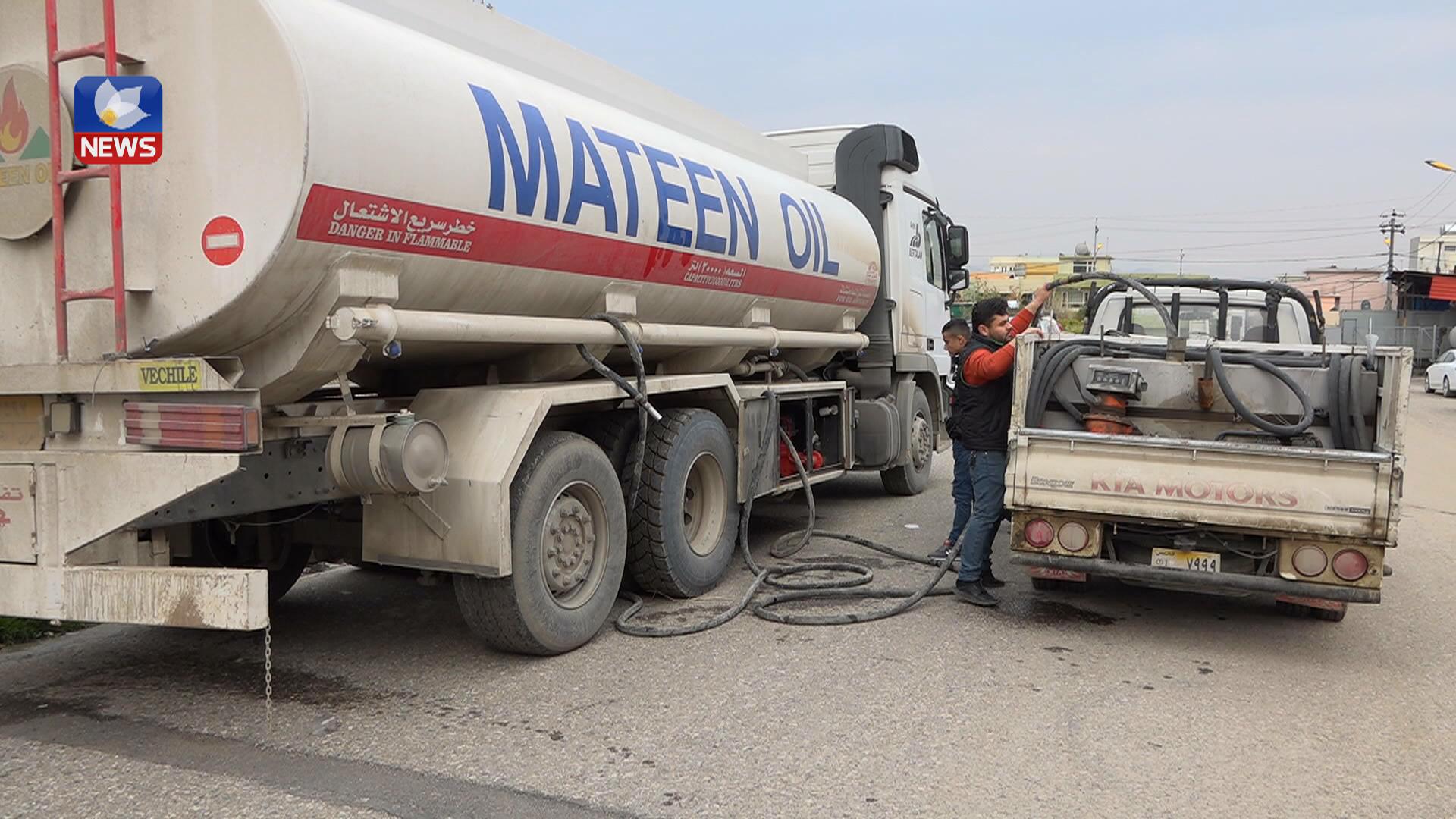 لە زاخۆ بە فێڵ بڕی پێنج بۆ ٩ لیتر لە ھەر بەرمیلێک کەمتر دەدرێت بە ھاووڵاتیان