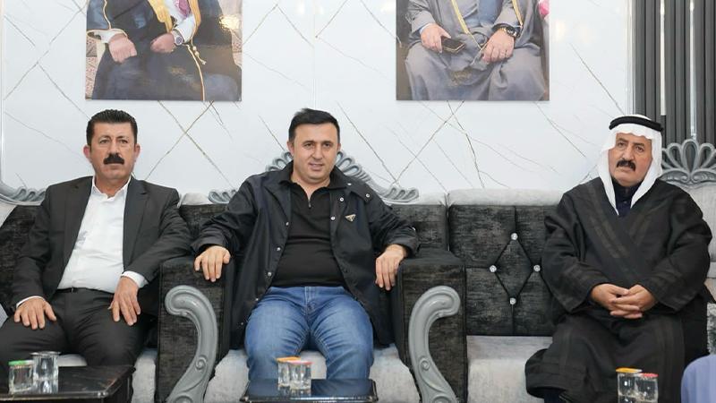 ئاراس محەمەد ئاغا لە قەزای تلکێف سەردانی ژمارەیەک کەسایەتی دەکات