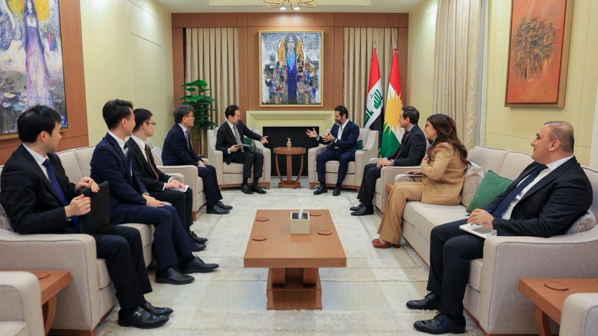 قوباد تاڵەبانی لەگەڵ بەرپرسی رۆژهەڵاتی ناوەڕاستی وەزارەتی دەرەوەی ژاپۆن کۆبووەوە