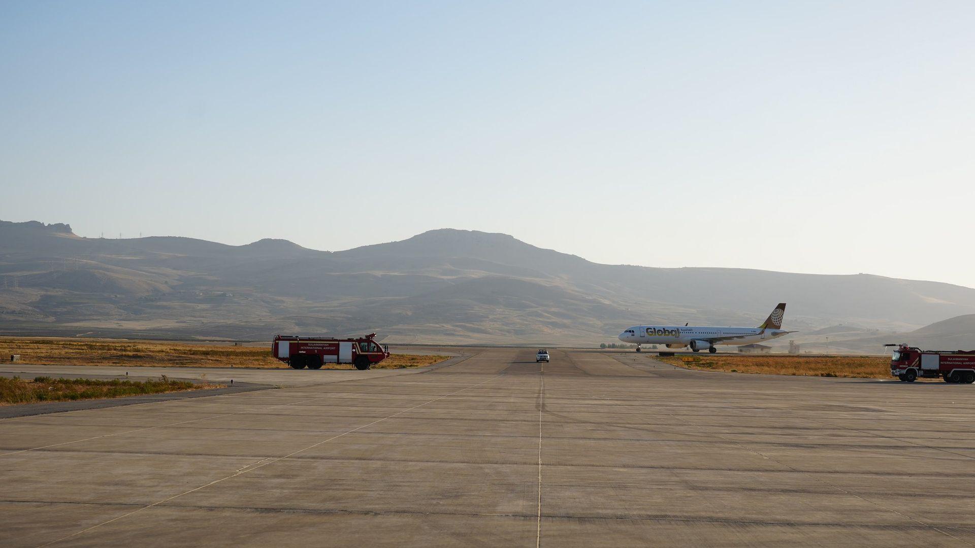 فڕۆکەخانەی سلێمانی: تورکیا بە رەسمی ئاسمانی وڵاتەکەی بەرووی گەشتە ئاسمانییەکانی فرۆکەخانەکەمان کردەوە