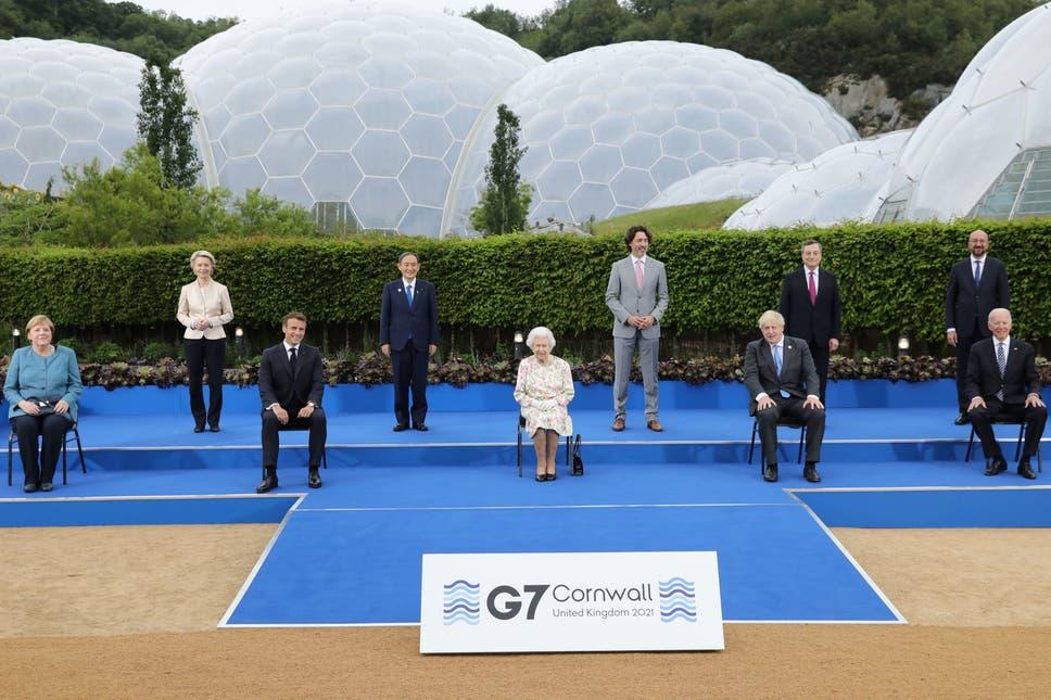 شاژنی بەریتانیا چاویکەوت بە سەرکردەکانی جی حەوت