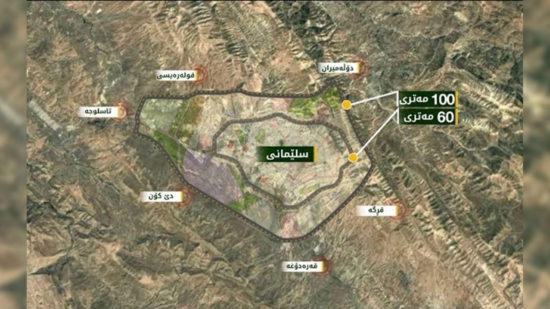 شارەوانیی سلێمانی پلانی نوێ بۆ خێرا تەواوكردنی شەقامی 100 مەتری دادەنێت