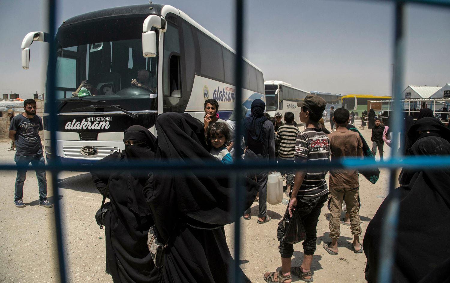 کاروانێکی دیکەی ژن و منداڵی داعش لە سوریاوە گەڕێنرانەوە بۆ عێراق