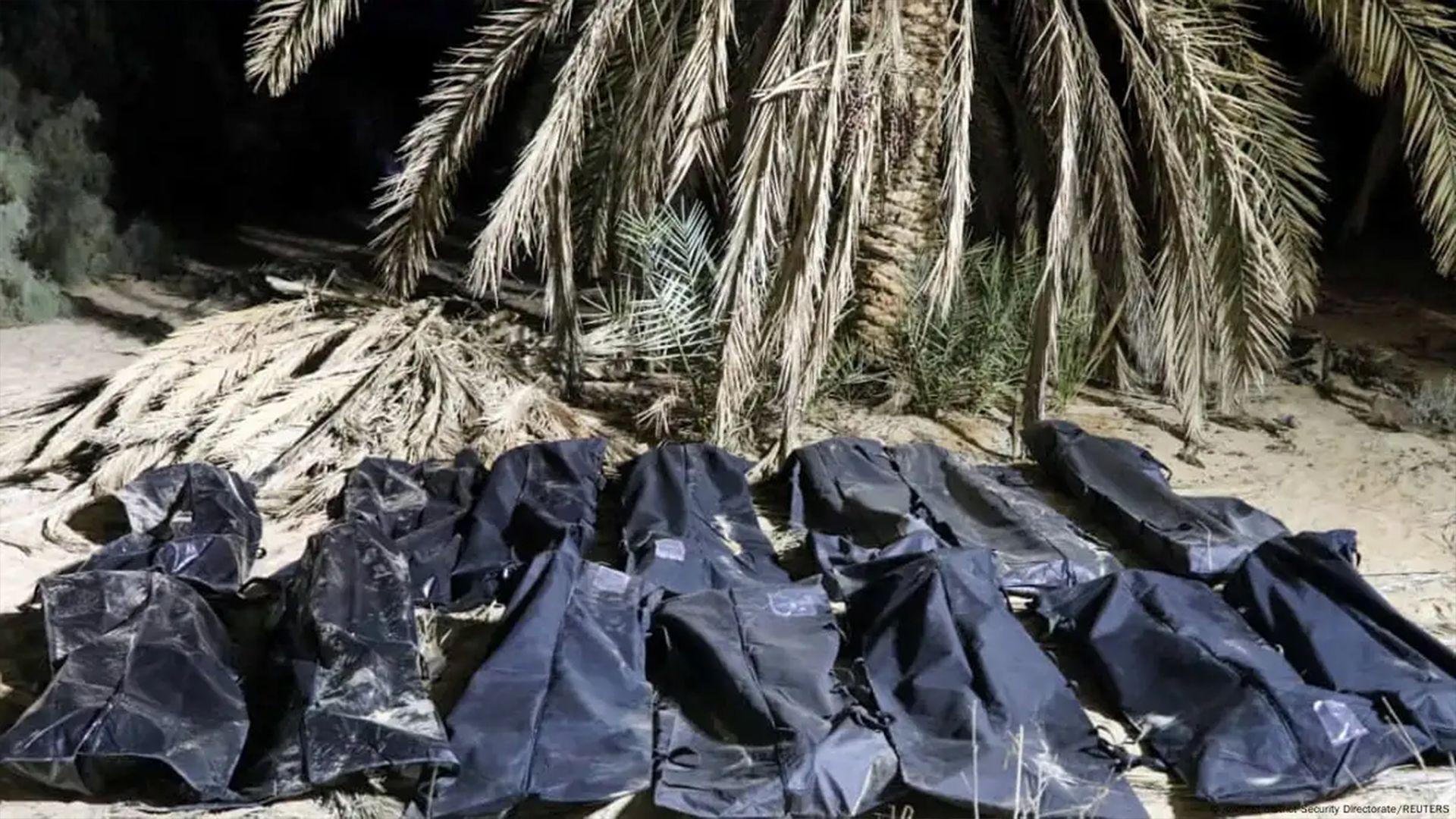 لە لیبیا تەرمی نزیكەی 50 كۆچبەر لە دوو گۆڕی بە كۆمەڵدا دۆزرانەوە