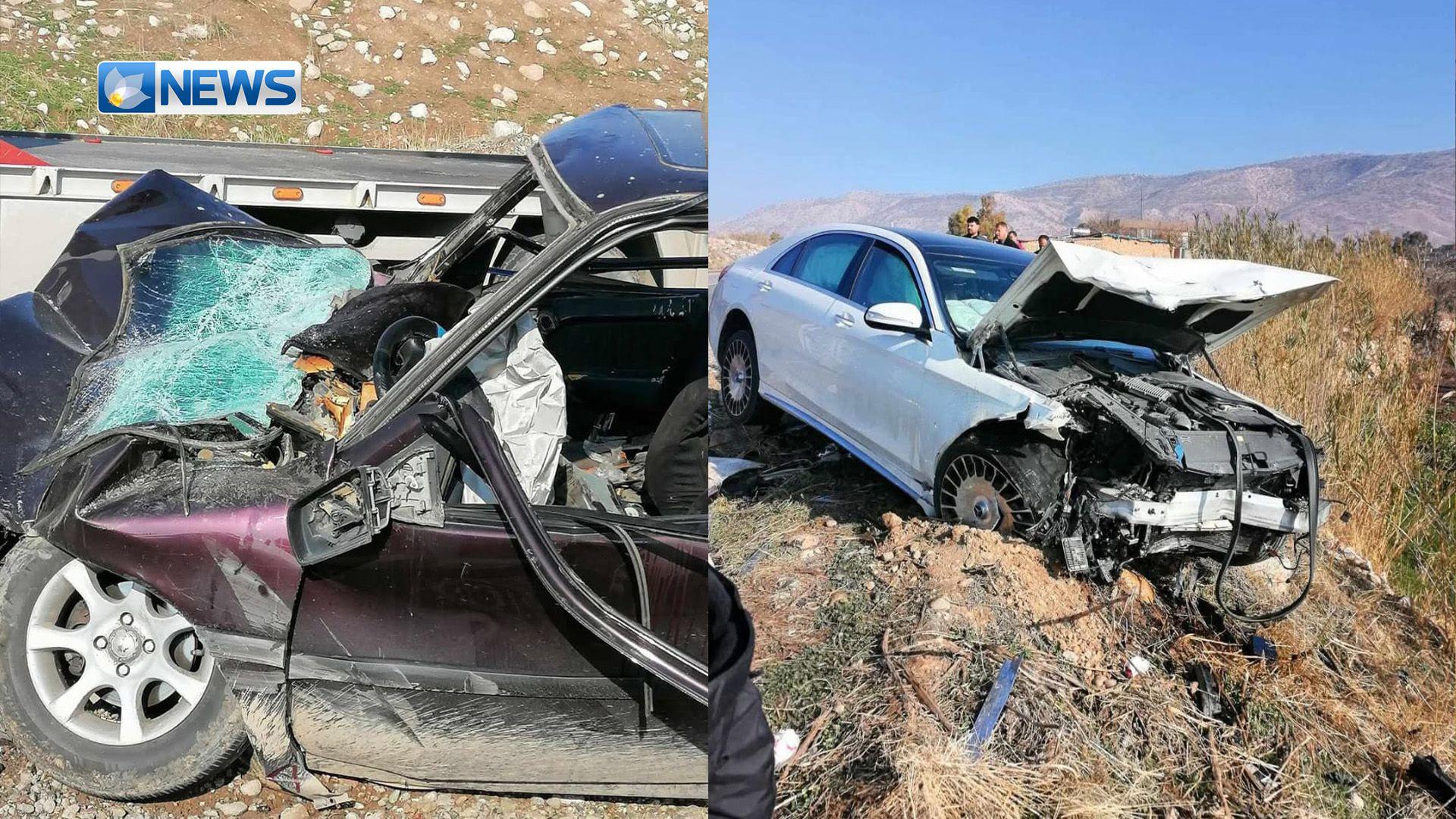 لە روداوێکی هاتوچۆدا دوو کەس گیانیان لەدەستدا