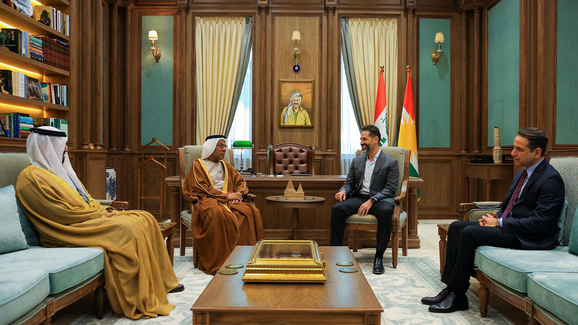 قوباد تاڵەبانی لەگەڵ باڵیۆزی ئیمارات کۆبووەوە و باسیان لە پەرەپێدانی پەیوەندییە بازرگانییەکان کرد