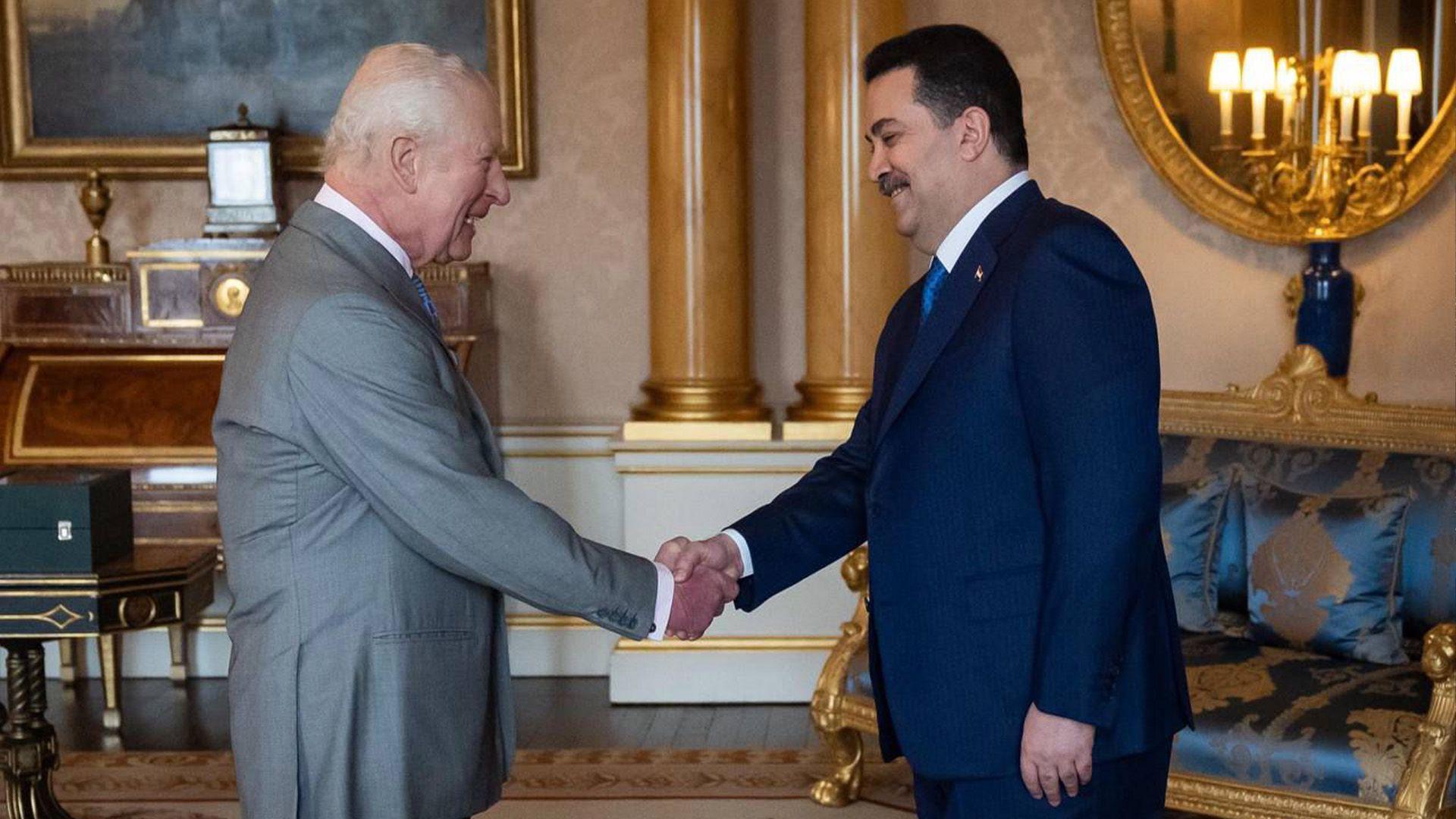 السوداني يبحث مع ملك بريطانيا إقامة شراكة منتجة بين البلدين
