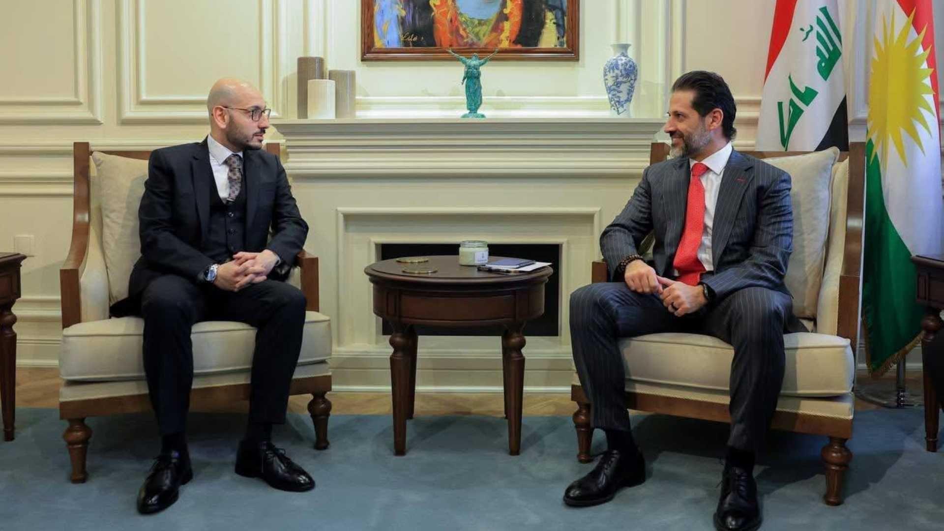 قوباد طالباني يبحث مع السفير الارميني سبل تطوير العلاقات الثنائية بين الجانبين