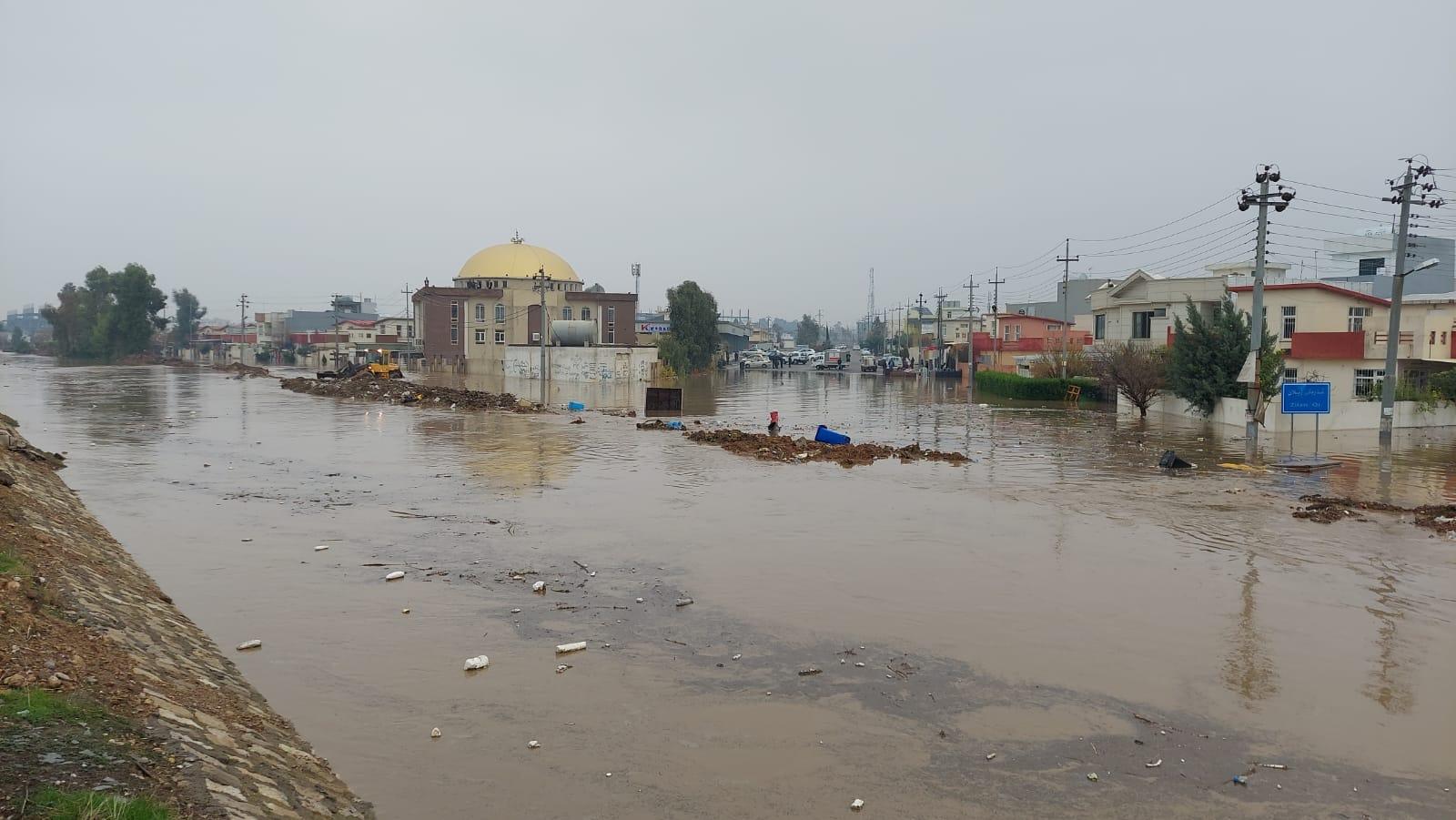 لافاو لە چەند گەڕەکێکی شاری ھەولێر درووستبوو 