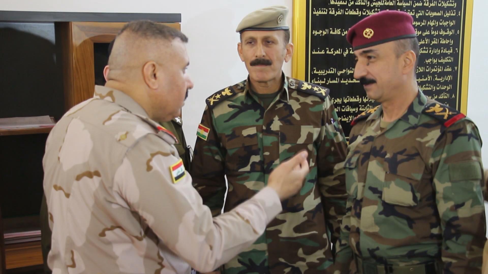 ھەماھەنگی نێوان پێشمەرگە و سوپای عێراق لە سنوری موسڵ زیادیکردوە