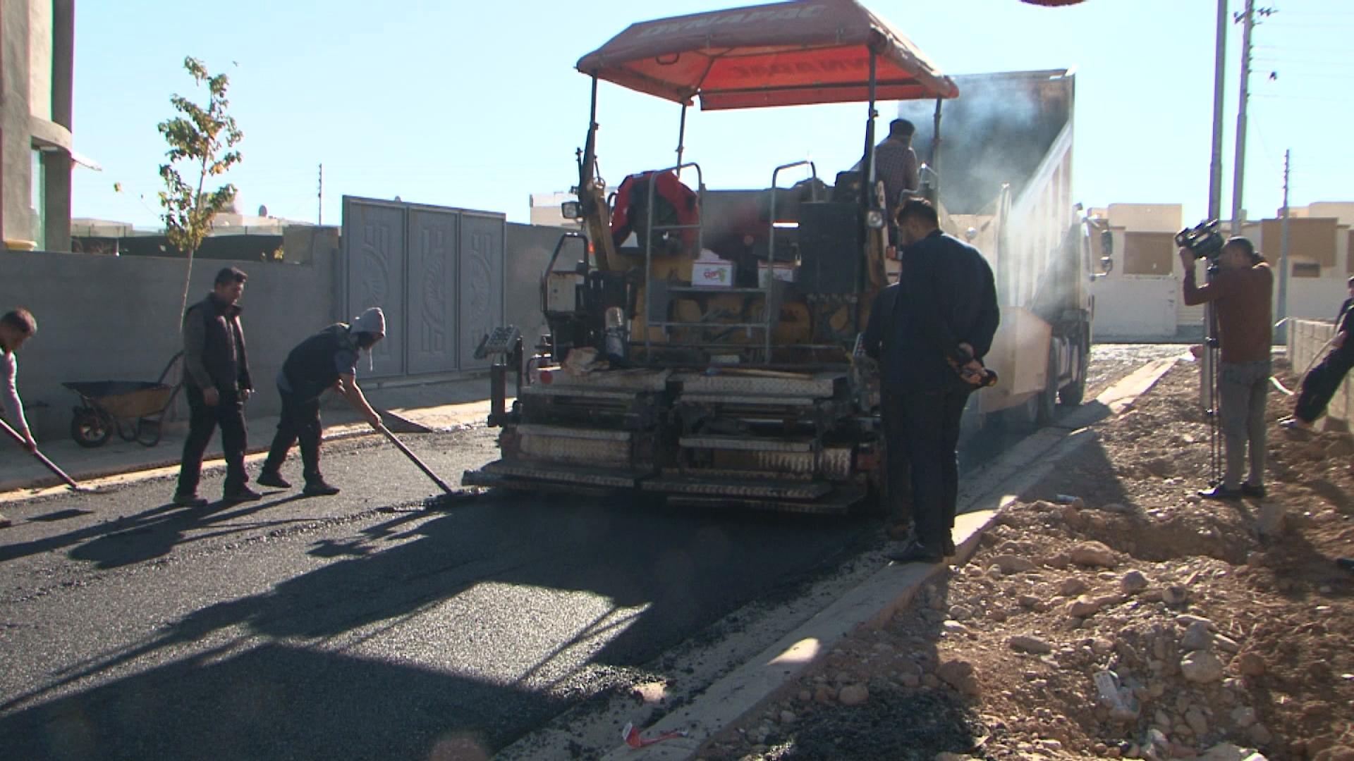 پرۆژەی قیرتاوکردنی گەڕەکی چەرموو ستی لە ناحیەی شۆڕش دەستیپێکرد