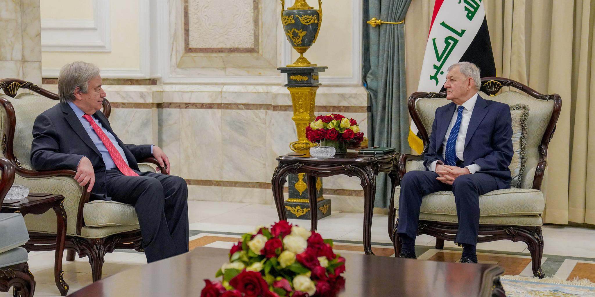 UN chief visits Iraq for talks with political leaders