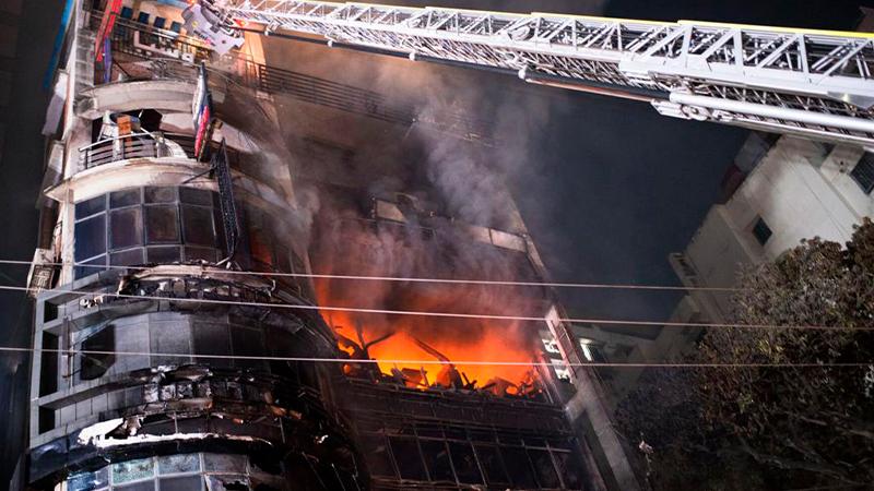 بەھۆی رووداوێکی ئاگرکەوتنەوە لە بەنگلادیش ٦٥ کەس بوونە قوربانی