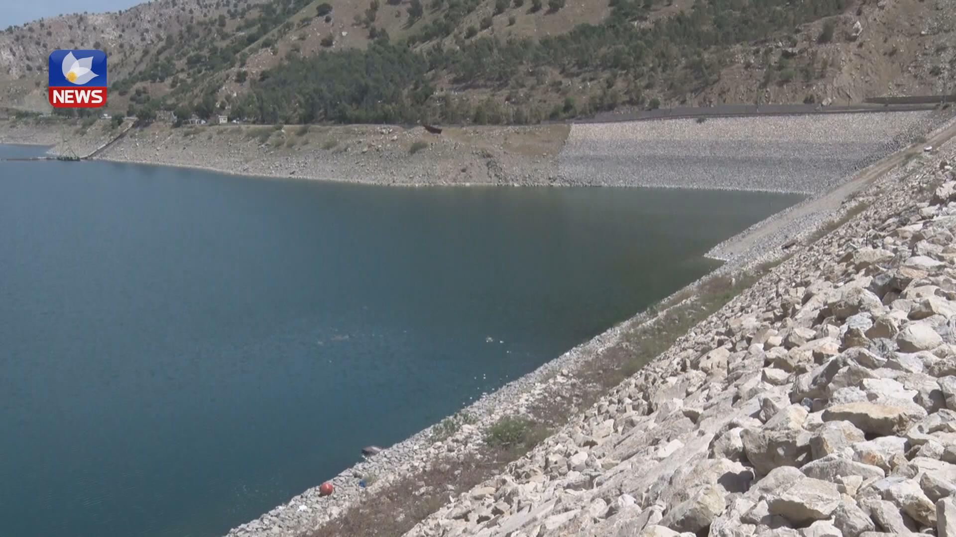 ئاستی ئاوی بەنداوی دەربەندیخان زیاتر لە دە مەتر كەمترە لەچاو ساڵی پار