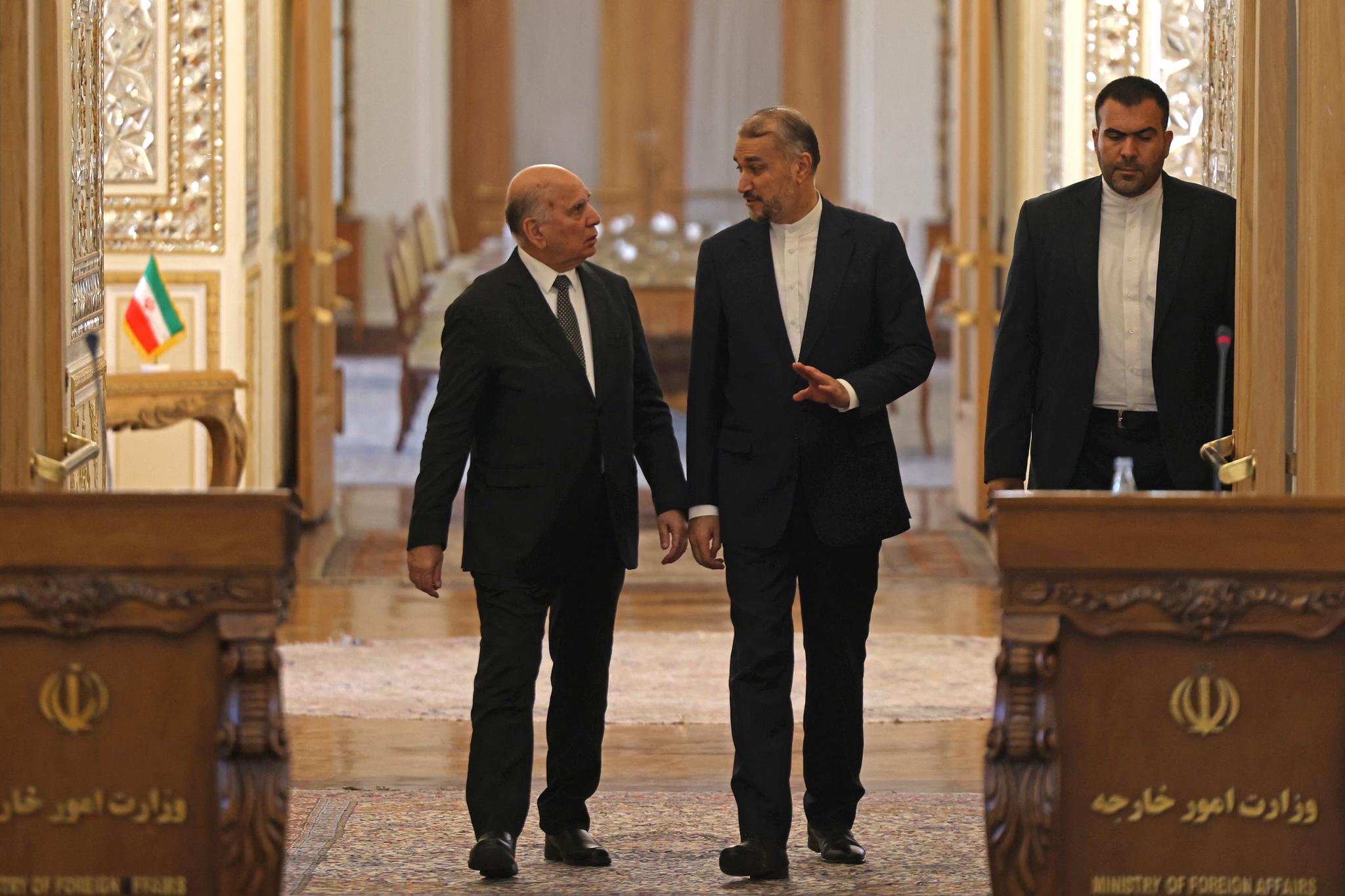 Iran FM holds talks with Iraqi counterpart in Tehran