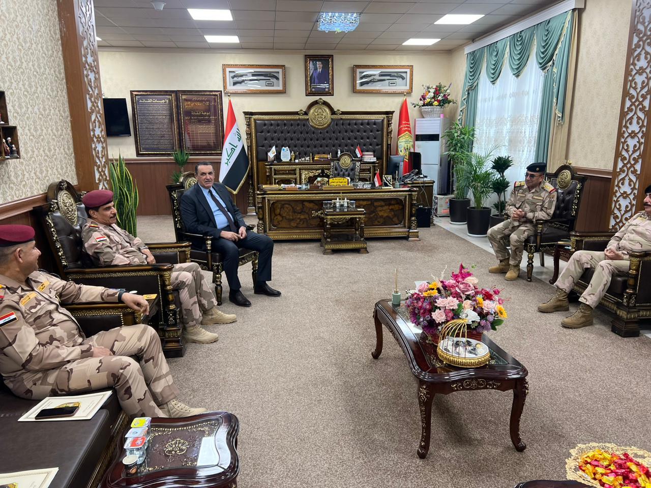 وەفدێکی باڵای سەربازی و ئەمنی عێراق گەیشتە پارێزگای کەرکوک