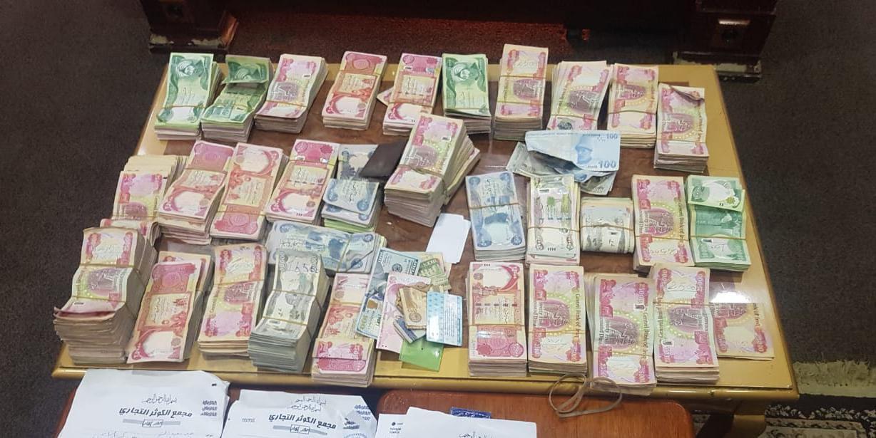 دەستەی دەستپاکی عێراق لە بەڕێوەبەرایەتییەکی بەغداد دەستی بەسەر ٥٠٠ ملیۆن دیناردا گرت